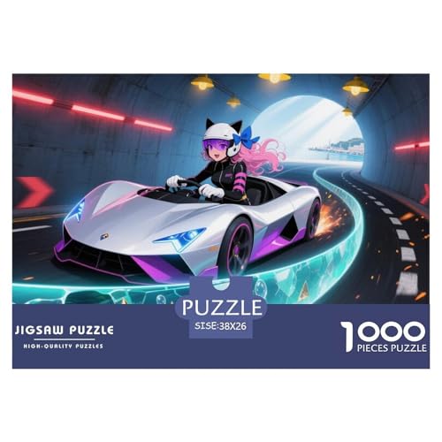 Racing Hölzerne Puzzles Wasserfest 1000 Teile DIY- Puzzle Geschenke Für Erwachsene Herausfordernd Und Knifflig Lernspiele von YTPONBCSTUG