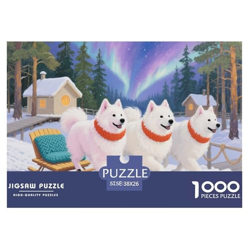 Ressa Maya Schlitten Hölzerne Puzzles Wasserfest 1000-teiliges Puzzle Für Erwachsene Spaß Lernspiele von YTPONBCSTUG