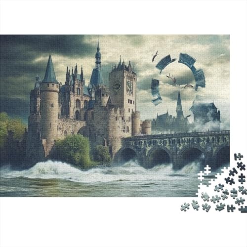 Rhine River Time Paradox Puzzle 1000 Teile Erwachsene Puzzles Für Erwachsene Lernspiel Herausforderungsspielzeug 1000-teilige Puzzles Für Erwachsene 1000pcs (75x50cm) von YTPONBCSTUG