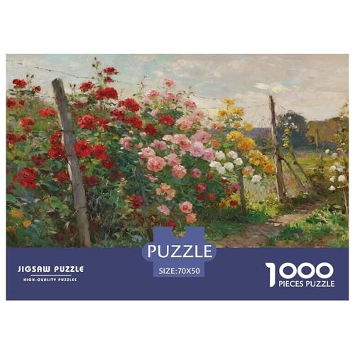 Rose Hölzerne Puzzles Wasserfest 1000 Teile DIY- Puzzle Geschenke Für Erwachsene Herausfordernd Und Knifflig Lernspiele von YTPONBCSTUG