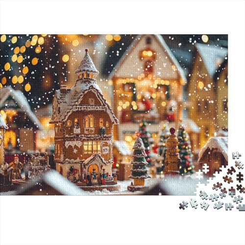 Rothenburg Christmas Puzzles 1000 Stück Puzzles Für Erwachsene Lernen Lernspielzeug Weihnachten Geburtstag Geschenke 1000pcs (75x50cm) von YTPONBCSTUG