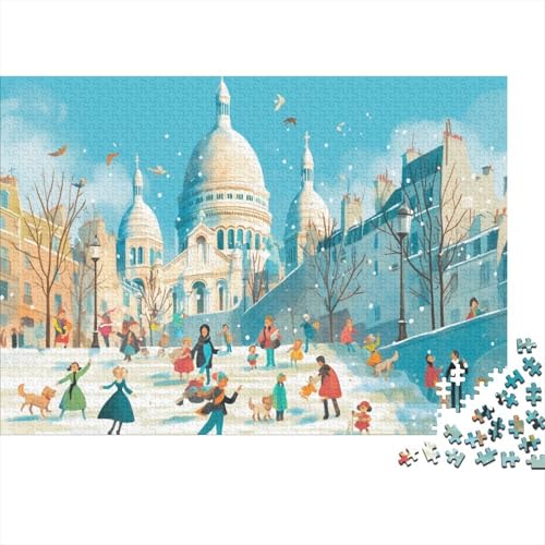 Sacré-Cœur 1000 Stück Puzzles Für Erwachsene, Familienspaß Children's Book Illustration Thema Puzzlespiele 1000 Stück Für Erwachsene Geschenke 1000pcs (75x50cm) von YTPONBCSTUG