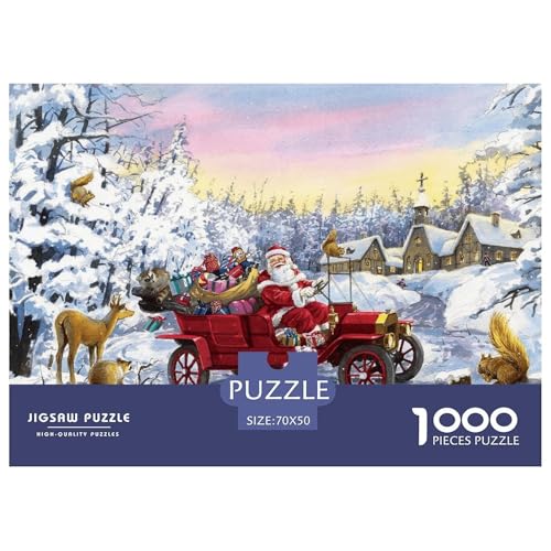 Santa Hölzerne Puzzles Wasserfest 1000 Teile DIY- Puzzle Für Erwachsene Unmöglich Lernspiele​ von YTPONBCSTUG