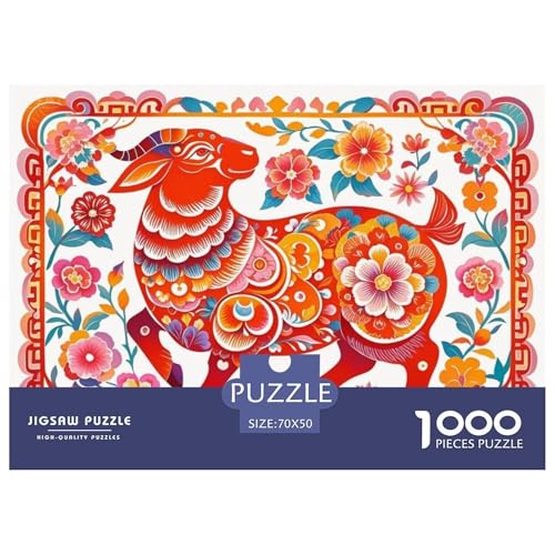 Schafe Hölzerne Puzzles Wasserfest 1000 Teile DIY- Puzzle Für Erwachsene Unmöglich Lernspiele von YTPONBCSTUG