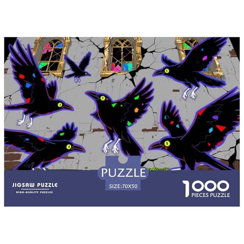 Schlossrabe Hölzerne Puzzles Wasserfest 1000-teiliges Puzzle Für Erwachsene Spaß Lernspiele von YTPONBCSTUG