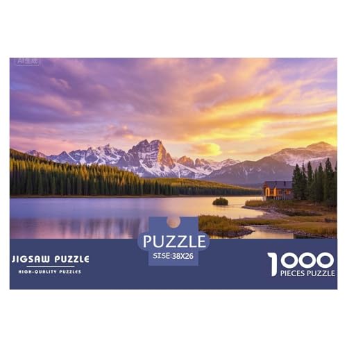 Schneebergsee Hölzerne Puzzles Wasserfest 1000 Teile DIY- Puzzle Geschenke Für Erwachsene Spaß Lernspiele von YTPONBCSTUG