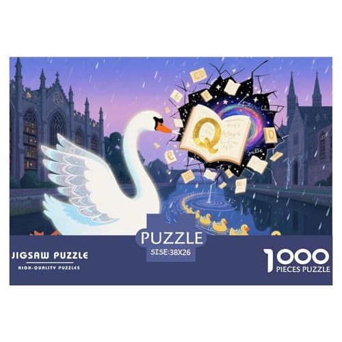 Schwan Hölzerne Puzzles Wasserfest 1000 Teile DIY- Puzzle Für Erwachsene Spaß Lernspiele Schwan Hölzerne Puzzles Wasserfest 1000 Teile DIY- Puzzle Für Erwachsene Spaß Lernspiele von YTPONBCSTUG