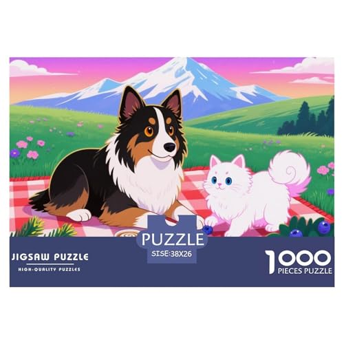 Schweizer Sennenhund und Perserkatze Hölzerne Puzzles Wasserfest 1000 Teile DIY- Puzzle Für Erwachsene Spaß Herausfordernde Puzzlespiele Schweizer Sennenhund und Perserkatze Hölzerne Puzzles Wasserfest 1000 Teile DIY- Puzzle Für Erwachsene Spaß Herausfordernde Puzzlespiele von YTPONBCSTUG