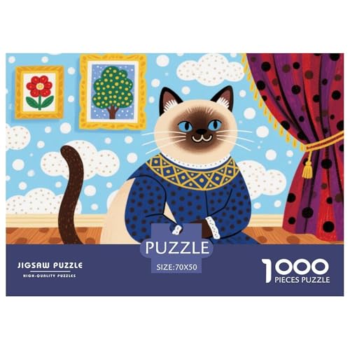 Siamkatze Louvre Galerie Hölzerne Puzzles Wasserfest 1000 Teile DIY- Puzzle Für Erwachsene Spaßzur Heimdekoration Siamkatze Louvre Galerie Hölzerne Puzzles Wasserfest 1000 Teile DIY- Puzzle Für Erwachsene Spaßzur Heimdekoration von YTPONBCSTUG