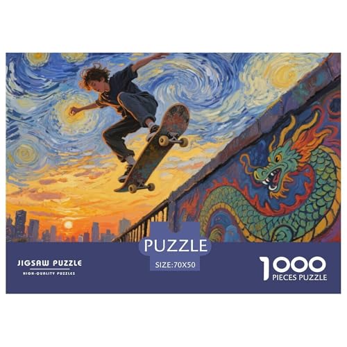 Skateboarder Hölzerne Puzzles Wasserfest 1000 Teile DIY- Puzzle Geschenke Für Erwachsene Bunt Herausfordernde Puzzlespiele Skateboarder Hölzerne Puzzles Wasserfest 1000 Teile DIY- Puzzle Geschenke Für Erwachsene Bunt Herausfordernde Puzzlespiele von YTPONBCSTUG