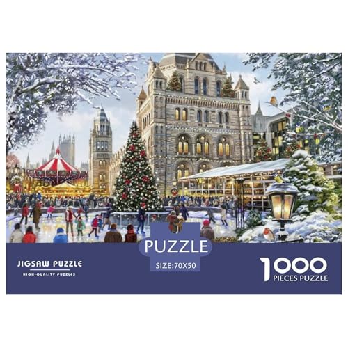 Skating Rink Hölzerne Puzzles Wasserfest 1000-teiliges Puzzle Geschenke Für Erwachsene Bunt Lernspiele​ von YTPONBCSTUG