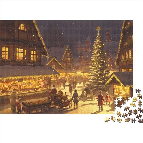 Sled Dog Puzzles Für Erwachsene Christmas Market in Alsace Style 1000 Stück Puzzles Für Erwachsene Herausforderndes Spiel 1000pcs (75x50cm) von YTPONBCSTUG