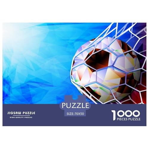 Soccer Ball,Football Hölzerne Puzzles Wasserfest 1000-teiliges Puzzle Für Erwachsene Unmöglich Puzzle Zur Heimdekoration​ von YTPONBCSTUG