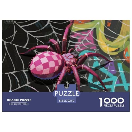 Spinne Hölzerne Puzzles Wasserfest 1000-teiliges Puzzle Für Erwachsene Unmöglich Lernspiele von YTPONBCSTUG