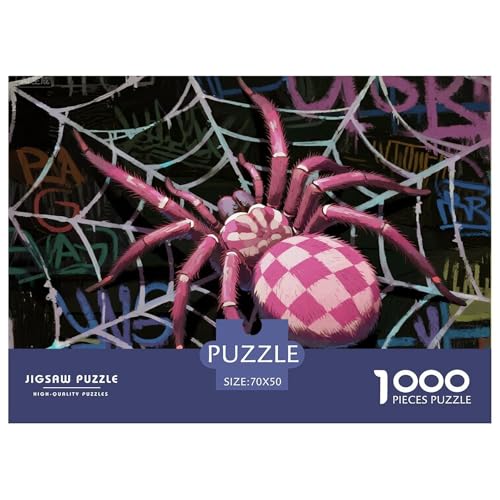 Spinne Hölzerne Puzzles Wasserfest 1000-teiliges Puzzle Geschenke Für Erwachsene Unmöglich Lernspiele von YTPONBCSTUG