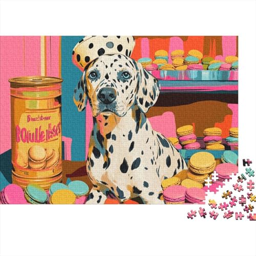 Spotted Dalmatian 1000 Stück Puzzles Für Erwachsene, Familienspaß Pop Art Thema Puzzlespiele 1000 Stück Für Erwachsene Geschenke 1000pcs (75x50cm) von YTPONBCSTUG
