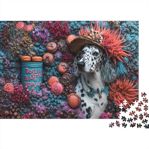 Spotted Dalmatian 1000 Stück Puzzles Für Erwachsene-Pop Art Puzzles Für Erwachsene 1000 DIY Puzzle Spielzeug Für Dekorative Malerei 1000pcs (75x50cm) von YTPONBCSTUG