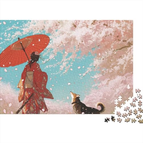 Spring Cherry Blossoms 1000 Stück Puzzles Für Erwachsene-Japanese Rinpa Style Puzzles Für Erwachsene 1000 DIY Puzzle Spielzeug Für Dekorative Malerei 1000pcs (75x50cm) von YTPONBCSTUG
