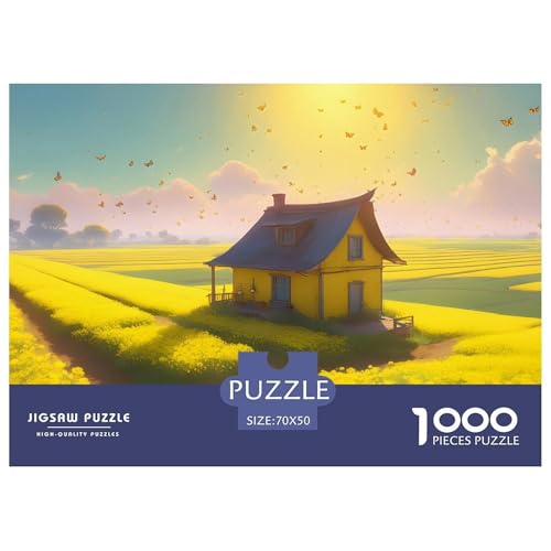Springtime Hölzerne Puzzles Wasserfest 1000-teiliges Puzzle Geschenke Für Erwachsene Herausfordernd Und Knifflig Puzzle Zur Heimdekoration​ von YTPONBCSTUG