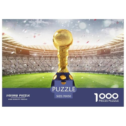 Stadium-Football Field Hölzerne Puzzles Wasserfest 1000-teiliges Puzzle Für Erwachsene Bunt Lernspiele​ von YTPONBCSTUG