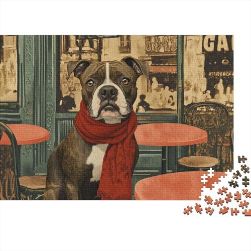 Staffordshire Bull Terrier 1000 Teile Puzzle Nachhaltiges Puzzle Für Erwachsene | Hochwertige Umweltfreundliche Materialien |Geschenk Für Erwachsene| 1000pcs (75x50cm) von YTPONBCSTUG