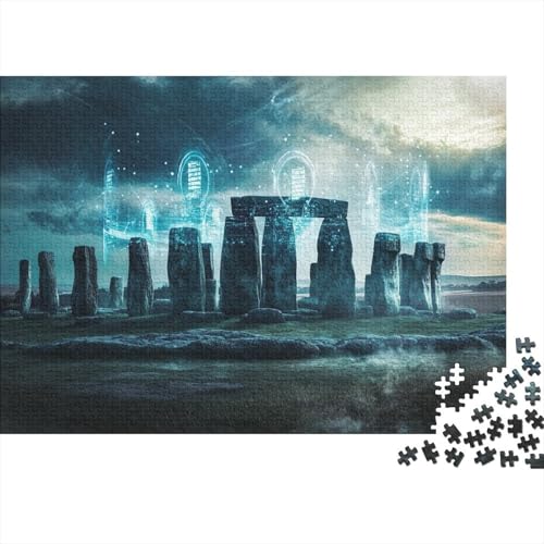 Stonehenge Quantum Computer 1000 Stück Jigsaw Puzzle Lernpuzzle Familienspiel Geschenk Für Erwachsene - 1000pcs (75x50cm) von YTPONBCSTUG