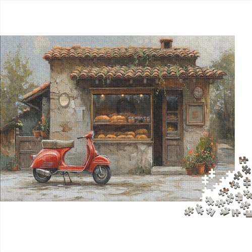 Straßenansicht Puzzles 1000 Teile Für Erwachsene|Gebäude Landschaften| 1000 Teile Holzpuzzle Lernspiele Heimdekoration Puzzle 1000pcs (75x50cm) von YTPONBCSTUG