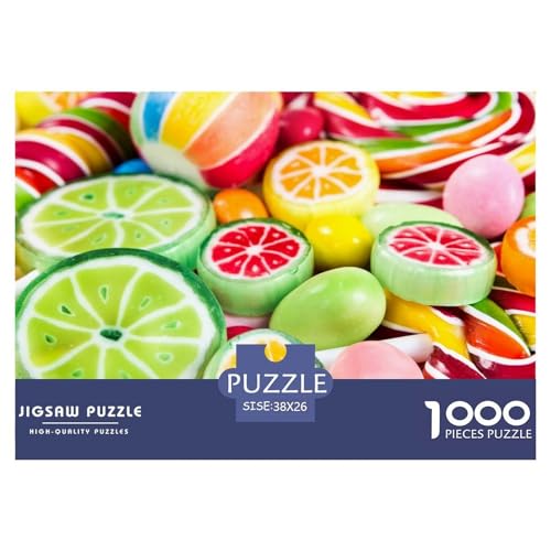 Sugar-Candy,Vegetarian Hölzerne Puzzles Wasserfest 1000 Teile DIY- Puzzle Für Erwachsene Unmöglich Herausfordernde Puzzlespiele​ von YTPONBCSTUG