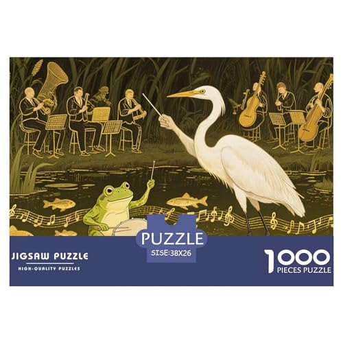 Sumpfsymphonie Hölzerne Puzzles Wasserfest 1000 Teile DIY- Puzzle Für Erwachsene Spaß Lernspiele von YTPONBCSTUG