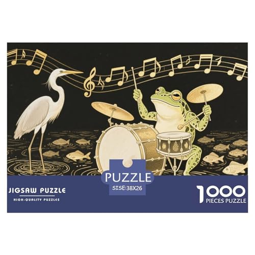 Sumpfsymphonie Hölzerne Puzzles Wasserfest 1000 Teile DIY- Puzzle Für Erwachsene Spaß Lernspiele von YTPONBCSTUG