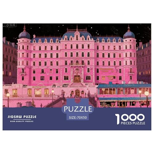 The Grand Budapest Hotel Hölzerne Puzzles Wasserfest 1000-teiliges Puzzle Für Erwachsene Bunt Lernspiele von YTPONBCSTUG