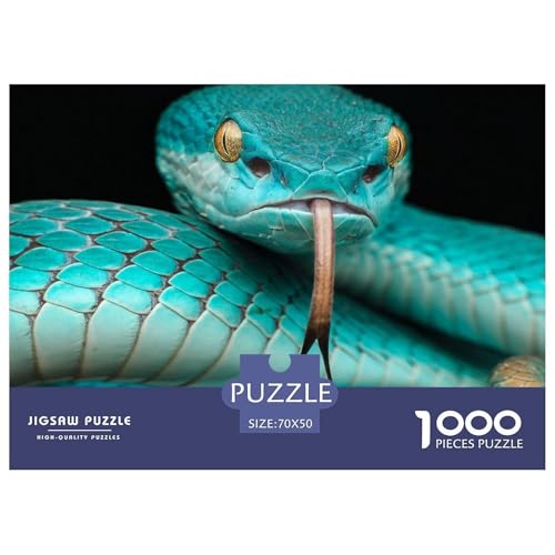 Trimeresurus,Snake Hölzerne Puzzles Wasserfest 1000 Teile DIY- Puzzle Geschenke Für Erwachsene Bunt Puzzle Zur Heimdekoration​ von YTPONBCSTUG