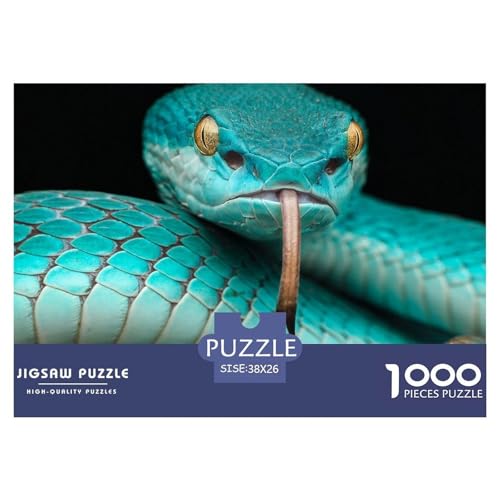 Trimeresurus,Snake Hölzerne Puzzles Wasserfest 1000 Teile DIY- Puzzle Geschenke Für Erwachsene Spaß Puzzle Zur Heimdekoration​ von YTPONBCSTUG