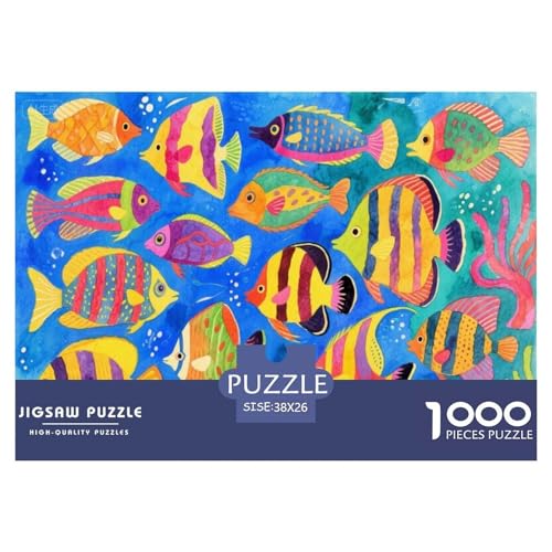 Tropische Fische Hölzerne Puzzles Wasserfest 1000 Teile DIY- Puzzle Geschenke Für Erwachsene Spaßzur Heimdekoration von YTPONBCSTUG