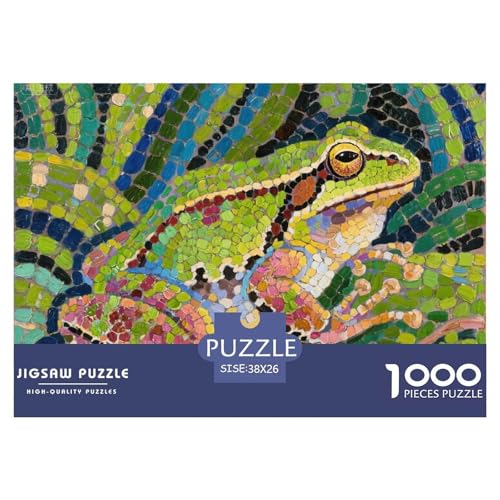 Tropischer Frosch Hölzerne Puzzles Wasserfest 1000 Teile DIY- Puzzle Geschenke Für Erwachsene Unmöglichzur Heimdekoration von YTPONBCSTUG