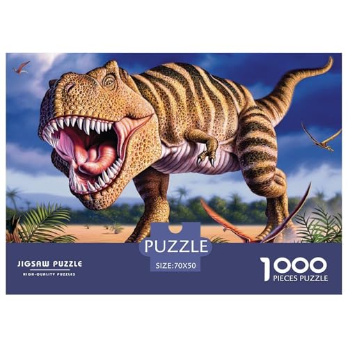 Tyrannosaurus Rex Hölzerne Puzzles Wasserfest 1000 Teile DIY- Puzzle Für Erwachsene Bunt Lernspiele​ von YTPONBCSTUG