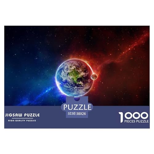 Universe-Planet Hölzerne Puzzles Wasserfest 1000 Teile DIY- Puzzle Geschenke Für Erwachsene Bunt Puzzle Zur Heimdekoration​ von YTPONBCSTUG