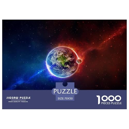 Universe-Planet Hölzerne Puzzles Wasserfest 1000-teiliges Puzzle Geschenke Für Erwachsene Spaß Lernspiele​ von YTPONBCSTUG