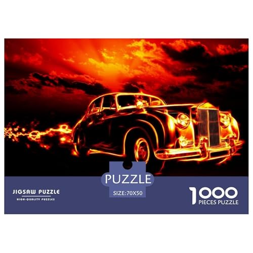 Vintagecar,classiccar Hölzerne Puzzles Wasserfest 1000-teiliges Puzzle Für Erwachsene Unmöglich Lernspiele​ von YTPONBCSTUG