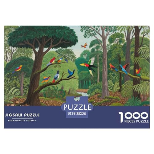 Waldvögel Hölzerne Puzzles Wasserfest 1000-teiliges Puzzle Für Erwachsene Unmöglich Lernspiele von YTPONBCSTUG