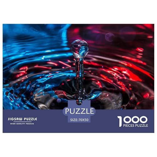 Water Drop Hölzerne Puzzles Wasserfest 1000 Teile DIY- Puzzle Geschenke Für Erwachsene Unmöglich Puzzle Zur Heimdekoration​ von YTPONBCSTUG