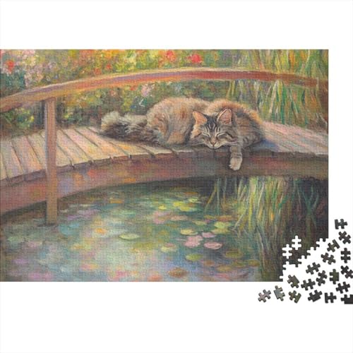 Water Lily Pond at Giverny 1000 Stück Puzzles Für Erwachsene- Puzzles Für Erwachsene 1000 DIY Puzzle Spielzeug Für Dekorative Malerei 1000pcs (75x50cm) von YTPONBCSTUG