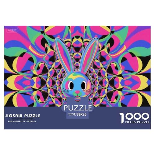 Wellenhase Hölzerne Puzzles Wasserfest 1000 Teile DIY- Puzzle Für Erwachsene Bunt Lernspiele von YTPONBCSTUG