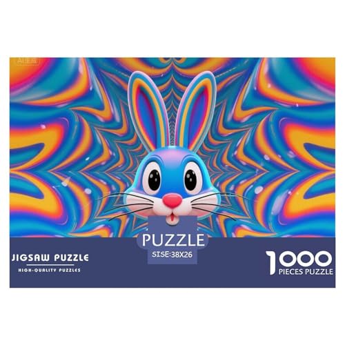 Wellenhase Hölzerne Puzzles Wasserfest 1000 Teile DIY- Puzzle Geschenke Für Erwachsene Bunt Lernspiele von YTPONBCSTUG