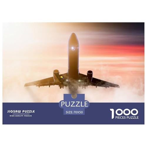 White Airplane Hölzerne Puzzles Wasserfest 1000-teiliges Puzzle Geschenke Für Erwachsene Bunt Lernspiele​ von YTPONBCSTUG