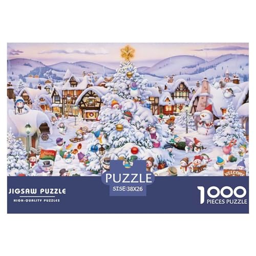 Winter Snowman Hölzerne Puzzles Wasserfest 1000-teiliges Puzzle Für Erwachsene Spaß Herausfordernde Puzzlespiele Winter Snowman Hölzerne Puzzles Wasserfest 1000-teiliges Puzzle Für Erwachsene Spaß Herausfordernde Puzzlespiele von YTPONBCSTUG