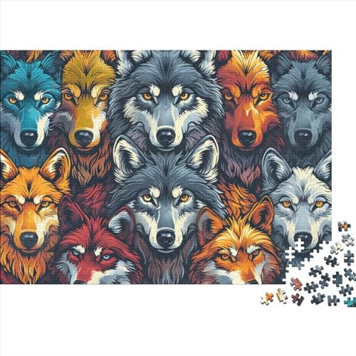 Wolf Puzzle 1000 Teile，Puzzle 1000 Teile Erwachsene，Klassische Puzzle 1000 Stück,Geschicklichkeitsspiel Für Die Ganze Familie，Tier Zeichentrickfilm Puzzle 1000pcs (75x50cm) von YTPONBCSTUG