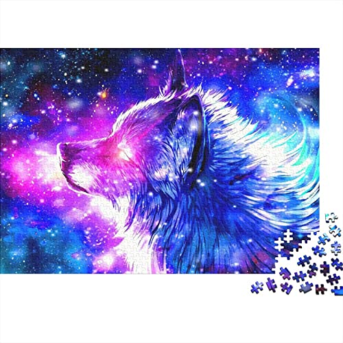 Wolf Puzzles 500 Teile Für Erwachsene|Tier Wildtiere| 500 Teile Holzpuzzle Lernspiele Heimdekoration Puzzle 500pcs (52x38cm) von YTPONBCSTUG