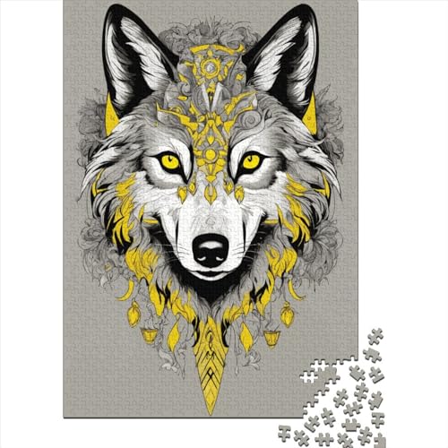 Wolf Puzzles Für Erwachsene Tier Wildtiere Style 1000 Stück Puzzles Für Erwachsene Herausforderndes Spiel 1000pcs (75x50cm) von YTPONBCSTUG