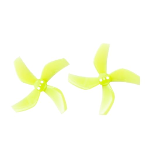 4 Paar 8 Stück D51 2020 2 x 2 x 4 2 Zoll 50,3 mm PC 1,5 mm kompatibel mit RC Racing und Freestyle Drohnen(Clear Yellow) von YTrBXZ